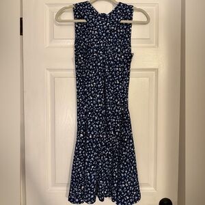 Michael Kors Sleeveless Navy Floral Dress